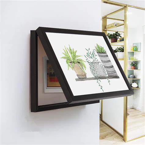 🌻 Cache-Boîte Décoratif avec Tableau Pivotant – L’Art de Cacher avec Élégance