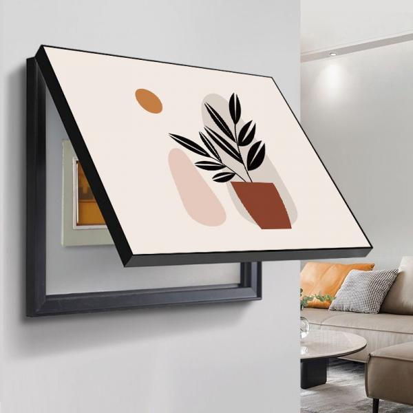 🌻 Cache-Boîte Décoratif avec Tableau Pivotant – L’Art de Cacher avec Élégance