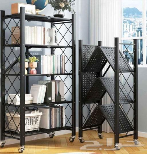 Étagère Métallique Pliable avec Roulettes – Robuste, Polyvalente et gain de place